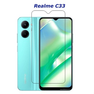 กระจกนิรภัยกันรอยหน้าจอ กันรอยขีดข่วน สําหรับ Realme C33