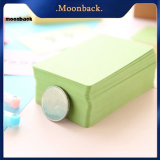 &lt;moonback&gt; การ์ดดัชนี แบบหนา สองด้าน หลากสี สําหรับสํานักงาน Diy 105 ชิ้น