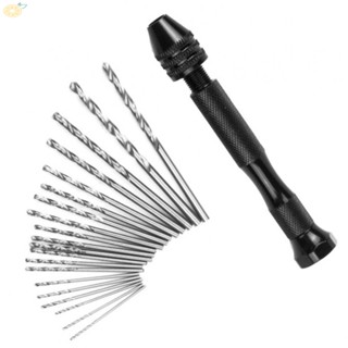 【VARSTR】Premium Quality Spiral Pin Vise Drill Kit 21pcs Micro Alloy Steel Bits Included!