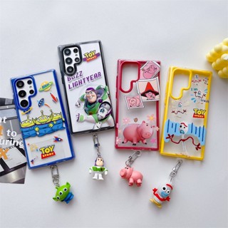 เคสโทรศัพท์มือถือ PC TPU ใส ลายเอเลี่ยน Toy Story Lightyear Buzz สําหรับ Samsung Galaxy S22 S23 Ultra S22Plus S23+ S22Ultra