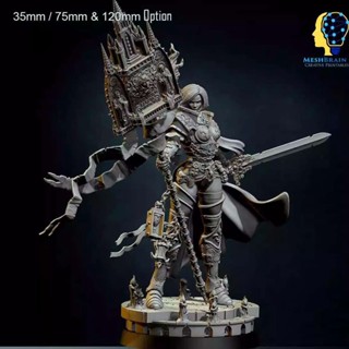 9.9 เหนื่อยมากWarhammer- โมเดลฟิกเกอร์ Warhammer-high-end Battle Nun gk White 10 ซม. 3d QNIG