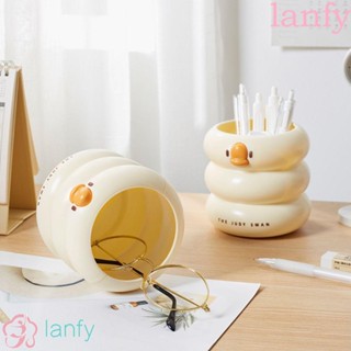 Lanfy กล่องใส่ปากกา แปรงแต่งหน้า รูปเมฆ ความจุขนาดใหญ่ อเนกประสงค์ สไตล์เกาหลี