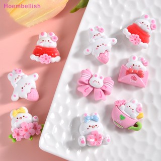 Hoe&gt; ใหม่ จี้เรซิ่น รูปการ์ตูนซากุระน่ารัก สีชมพู สําหรับตกแต่งสมุดภาพ DIY 5 ชิ้น