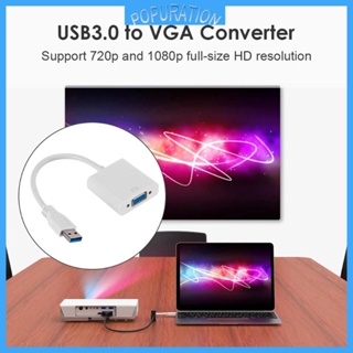 Pop อะแดปเตอร์แปลงการ์ดจอ USB3 0 เป็น VGA 1080P หลายจอแสดงผล สําหรับ w Ca