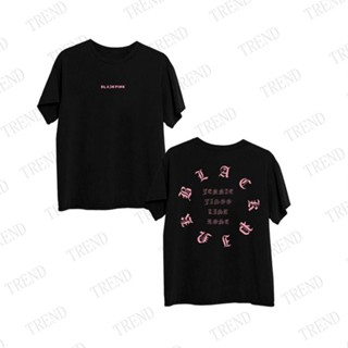 เสื้อยืดแขนสั้นลําลอง ผ้าฝ้าย ทรงหลวม พิมพ์ลาย KPOP BLACKPINK ครบรอบ 7 ปี JENNIE JISOO ROSE LISA สไตล์วินเทจ ฮาราจูกุ แฟชั่นฤดูร้อน สําหรับผู้ชาย และผู้หญิง