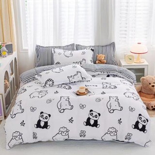 Bedding Sheet ผ้าปูที่นอน6ฟุต/5ฟุต/3.5ฟุต Setผ้าปู (ปลอกหมอน+ลอกหมอนข้าง+ผ้าปู) ผ้าปูที่นอน รัดมุม360องศา 12นิ้ว