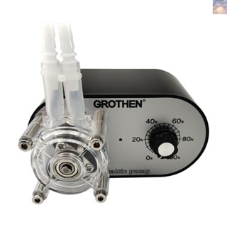 พร้อมส่ง GROTHEN G328A ปั๊มเพอริสตาลิค 100-240V 114-500 มล. ต่อนาที ปรับได้ เกรดอาหาร แพลตตินัม วัลคาไนซ์ ซิลิโคน สําหรับตู้ปลา DIY