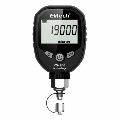 Elitech vg-760 Digital Vacuum Pressure Gauge Micron Gauge HVAC Refrigerant Pressure Gauge