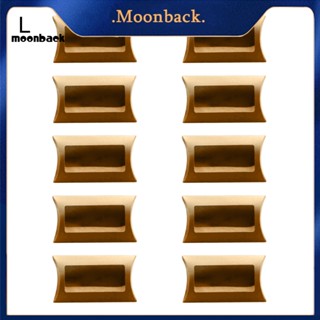 &lt;moonback&gt; กล่องกระดาษใส่ของชําร่วยงานแต่งงาน ทรงหมอน 10 ชิ้น พร้อมหน้าต่าง PVC