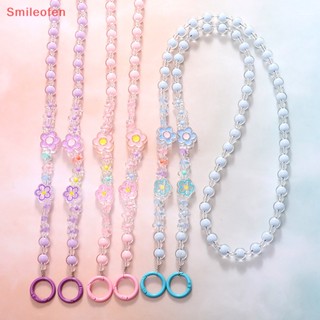 [Smileofen] ใหม่ สายคล้องคอยาว ลายดอกไม้น่ารัก แฟชั่น อุปกรณ์เสริม สําหรับห้อยโทรศัพท์มือถือ ขวดน้ํา