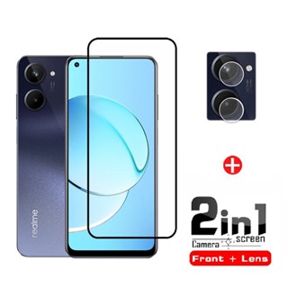 กระจกนิรภัยกันรอยหน้าจอ แบบเต็มจอ ป้องกันเลนส์กล้อง สําหรับ Realme 9 Pro Plus 8 8i 7i 7 6 6i Pro