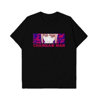 [S-5XL] เสื้อยืดคอกลม เสื้อผู้ชายเท่ Holoun Chainsaw Man ใหม่ เสื้อยืดลําลอง แขนสั้น พิมพ์ลายอนิเมะ Makima Denji Aki Hay