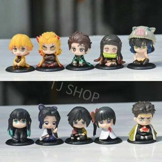 (เซ็ต 5 ชิ้น) เลือกแบบ โมเดล ดาบพิฆาตอสูร ขนาด 4-5 ซม. มีฐานตั้ง แต่งหน้าเค้ก