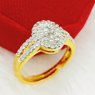 DIDGO2  W94 แหวนแฟชั่น*** แหวนฟรีไซส์** แหวนเพชร แหวนเล็กๆน่ารัก งานสวยๆ