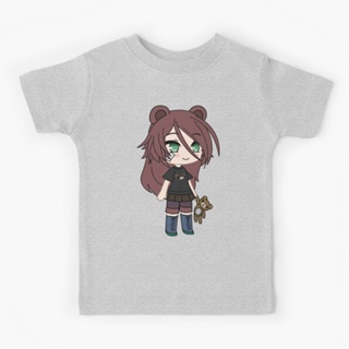 Gacha Life series เสื้อยืด ลายหมีเวทมนตร์ สําหรับเด็กผู้หญิง