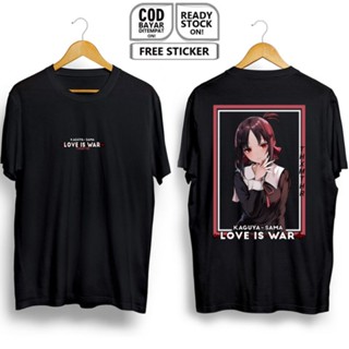 เสื้อยืด พิมพ์ลายอนิเมะ Shinomiya KAGUYA WA KOKURASETAI LOVE IS WAR AUNTIE WAIFU MANGA CHIKA FUJIWARA Aispie WAIFU ANIME