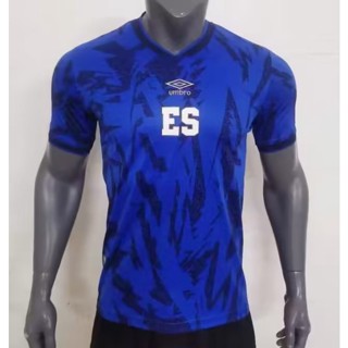 เสื้อกีฬาแขนสั้น ลายทีมชาติฟุตบอล El Salvador 2023 24 ชุดเหย้า คุณภาพสูง สําหรับผู้ชาย