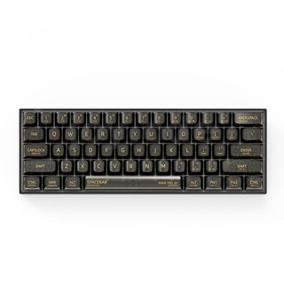 Anne Pro คีย์บอร์ดเล่นเกม 2D RGB 60% 61 คีย์ Type-C บลูทูธ 5.0 สีแดง สีน้ําตาล