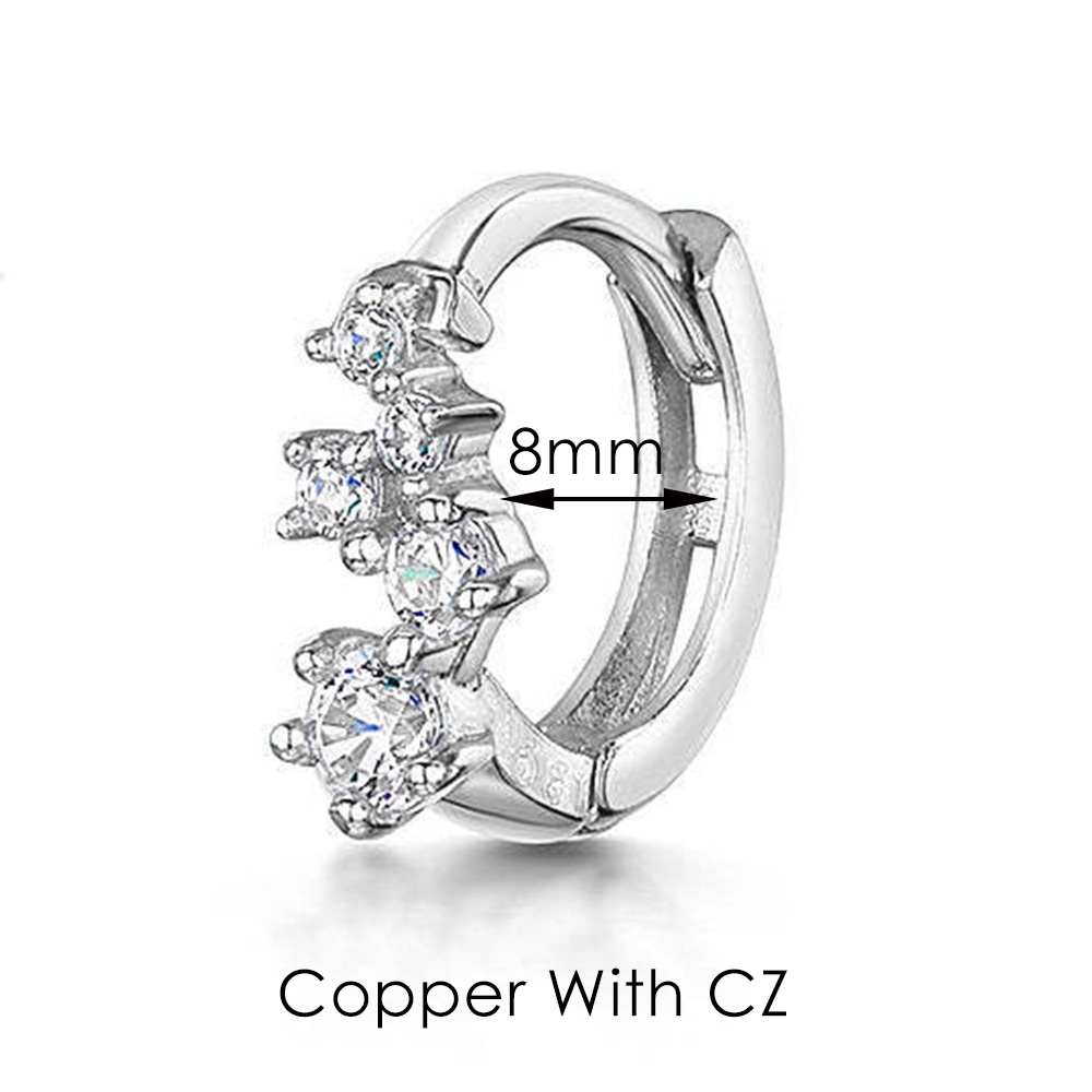 1 ชิ้น กระดูกอ่อน หู สบาย แทรกัส เกลียว เจาะห่วง ต่างหูหัวเข็มขัด สําหรับผู้หญิง พังก์ กระดูกหู สุจริต กลีบดอกไม้ แฟชั่น เครื่องประดับ INS - รูปที่ 3