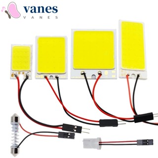 Vanes1 T10 อะแดปเตอร์หลอดไฟ Led Cob 24Smd 36Smd 48Smd แสงสีขาวสําหรับติดภายในรถยนต์