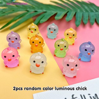 [technicolor] ใหม่ พร้อมส่ง ไก่เรืองแสงน่ารัก ขนาดเล็ก อุปกรณ์เสริม สําหรับตกแต่ง 2 ชิ้น