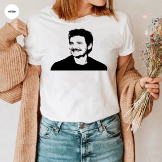 เสื้อยืดแขนสั้น พิมพ์ลาย Pedro Pascal Last of Us Pedro Pascal Daddys สไตล์ฮาราจูกุ สําหรับผู้หญิง