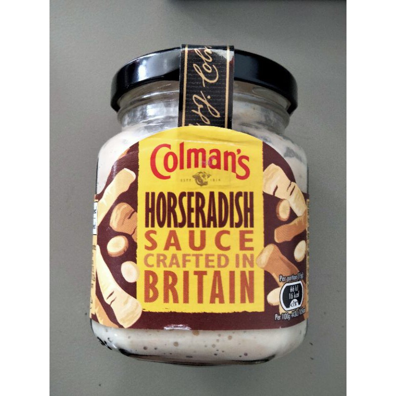 🔥 Colman's Horseradish Sauce ซอส สำหรับจิ้ม เนื้อสัตว์  136g  🔥