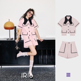 【พร้อมส่ง】[สินค้าลิขสิทธิ์แท้」IRIS BOUTIQUE IS233934-IP233935 Apricot blossom shirt-short เสื้อผ้าแฟชั่น เสื้อ