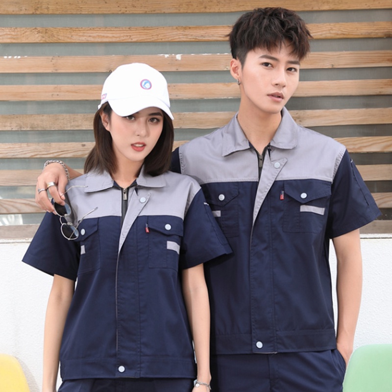 เสื้อช้อปเสื้อช่างเสื้อเชิ๊ตยูนิฟอร์มพนักงาน