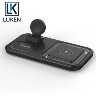 Luken 3 in 1 ที่ชาร์จไร้สาย 15W สําหรับ iP 14 13 12 11 Pro Max X Samsung Xiaomi Y012 Qi