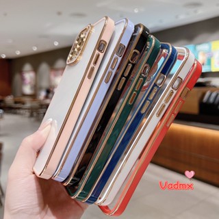 เคสโทรศัพท์มือถือ TPU แบบใส กันกระแทก สีพื้น หรูหรา สําหรับ Realme C35 C31 C25Y C25 C25s C21 C21Y C20 C15 C12 C11 2021 Narzo 50A Prime 20 30A 9i 9 8 Pro