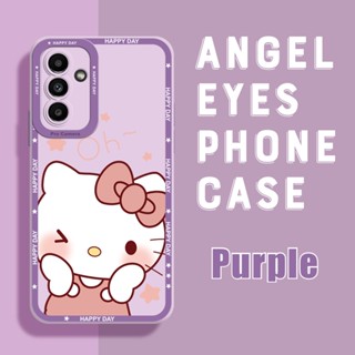 เคสโทรศัพท์มือถือ ยางนิ่ม กันรอยกล้อง ลายคิตตี้ แมวน่ารัก สําหรับ Samsung A01 A02 A03 A03s A10 A10s A11 A12