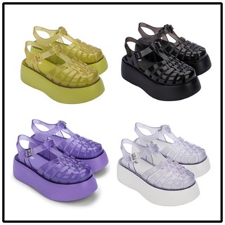 [พร้อมส่ง] ใหม่ Melissa รองเท้าแตะลําลอง ส้นหนา กันน้ํา เสริมส้น เหมาะกับเดินชายหาด แฟชั่นฤดูร้อน สําหรับสตรี 2023