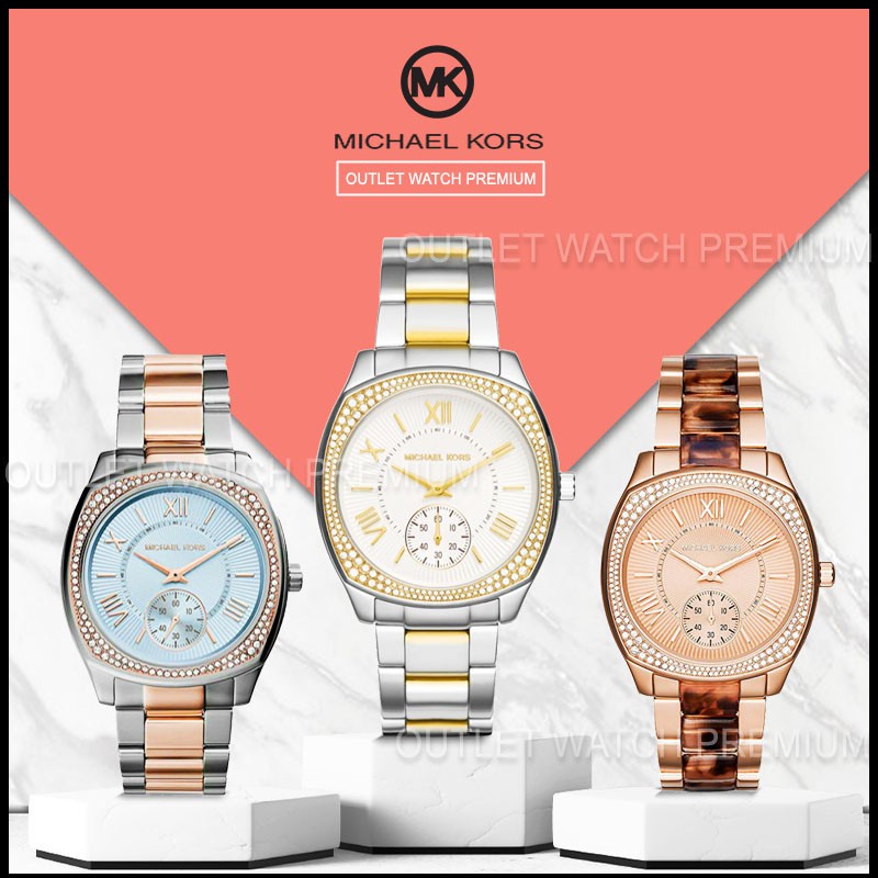 OUTLET WATCH นาฬิกา Michael Kors OWM152 นาฬิกาข้อมือผู้หญิง นาฬิกาผู้ชาย แบรนด์เนม ของแท้ Brandname MK Watch รุ่น MK6277