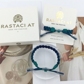 RASTAClAT สร้อยข้อมือถักขนาดเล็ก NIGHT Lake Blue พร้อมสร้อยข้อมือเชือกกล่องพรีเมี่ยมสําหรับผู้หญิงสาวคู่มิตรภาพสร้อยข้อมือถักฤดูร้อนทําด้วยมือ