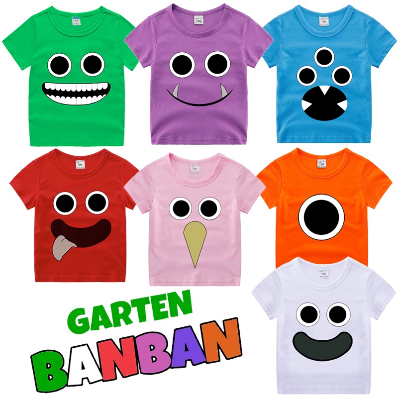 เสื้อยืดผ้าฝ้าย แขนสั้น พิมพ์ลายเกม Garten Of Banban น่ารัก แฟชั่นฤดูร้อน สําหรับเด็กผู้ชาย ผู้หญิง [อายุ 3-15 ปี]