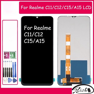 อะไหล่หน้าจอสัมผัส Lcd แบบเปลี่ยน สําหรับ OPPO REALME C11 C12 C15 A15