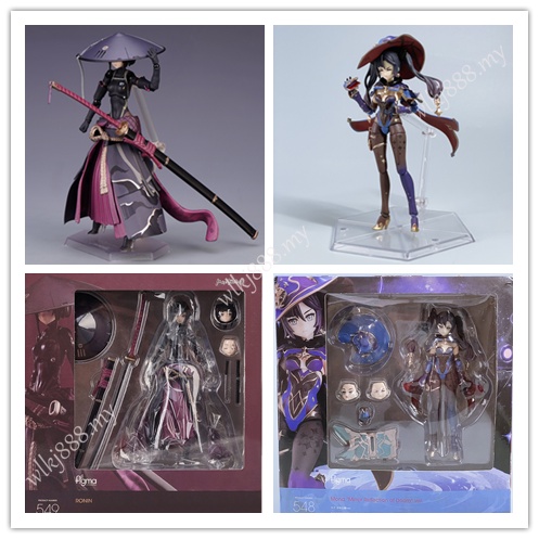 Genshin Impact Figma 548 Mona Falslander Figma 549 Ronin Change Face Anime Articulado โมเดลตุ๊กตาฟิก