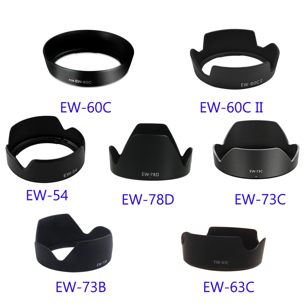 1pcs เลนส์กล้อง EW-73D EW-73B EW-73C EW-78D EW-60C EW-60CII EW-63C EW-54 EW-78BII สําหรับ Canon DSLR