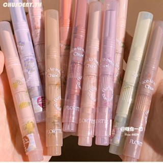 Flortte ลิปสติก LoliaS First Kiss Stick Love Lip Glaze First Kiss Stick Love Jelly ลิปสติกปากกา ลิปบาล์ม กระจก น้ํา เบา ลิปกลอส ลิปสติก chusoeny