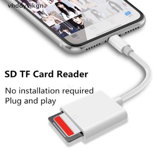 Vhdd 2In1 อะแดปเตอร์การ์ดหน่วยความจํา SD TF สําหรับ IOS SD TF Card Reader Data Converter TH