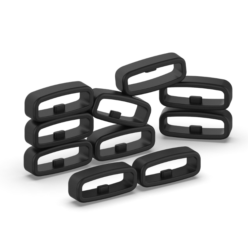Goodxyz 10pcs นาฬิกาเข็มขัด Fastener แหวนห่วง 18 มม.20 มม.22 มม.สายรัดข้อมือ Keeper เปลี่ยน Smartwatch สายคล้อง Retainer Holde