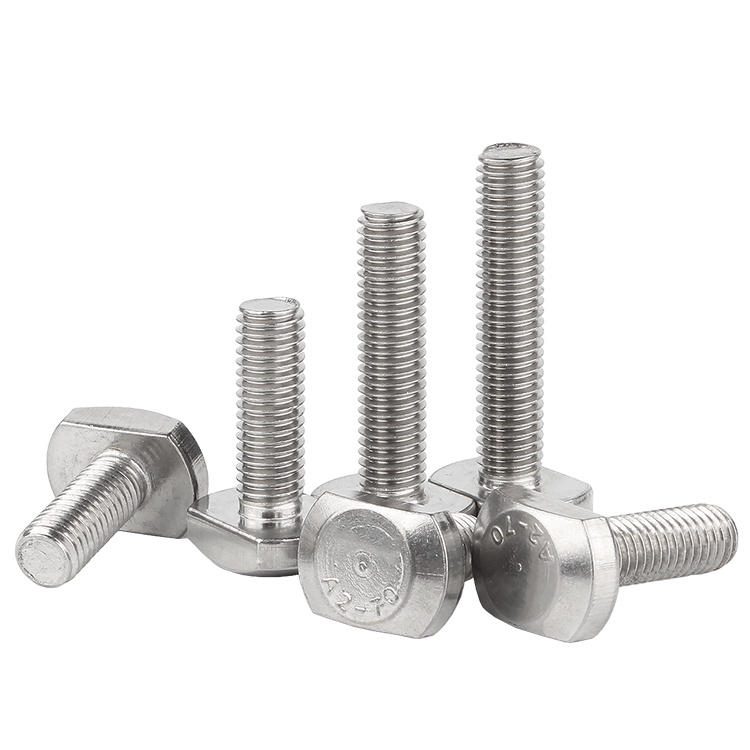 M5M6M8M10M12 สแตนเลสสลักเกลียว304ตัว T-Head มมสกรูแบบ T-Slot