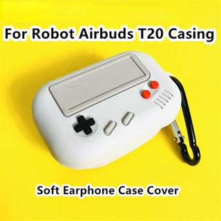 【ของแท้】เคสหูฟัง แบบนิ่ม ลายการ์ตูนวัว สําหรับ Robot Airbuds T20 Airbuds T20