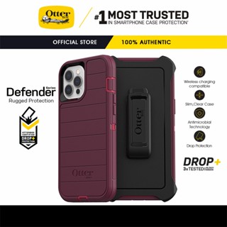 OtterBox Defender Pro Series สําหรับ iPhone 13 Pro Max / 13 Pro / 13 / 13 Mini / 12 Pro Max / 12 Pro / 12 / 12 Mini เคสโทรศัพท์