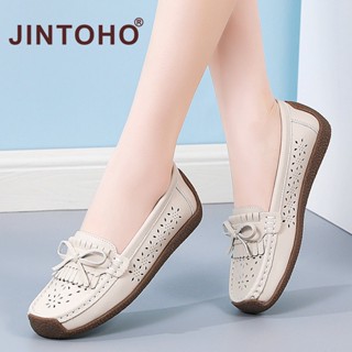 Jintoho รองเท้าหนังนิ่ม ระบายอากาศ 5 สี ไซซ์ 44 สําหรับผู้หญิง