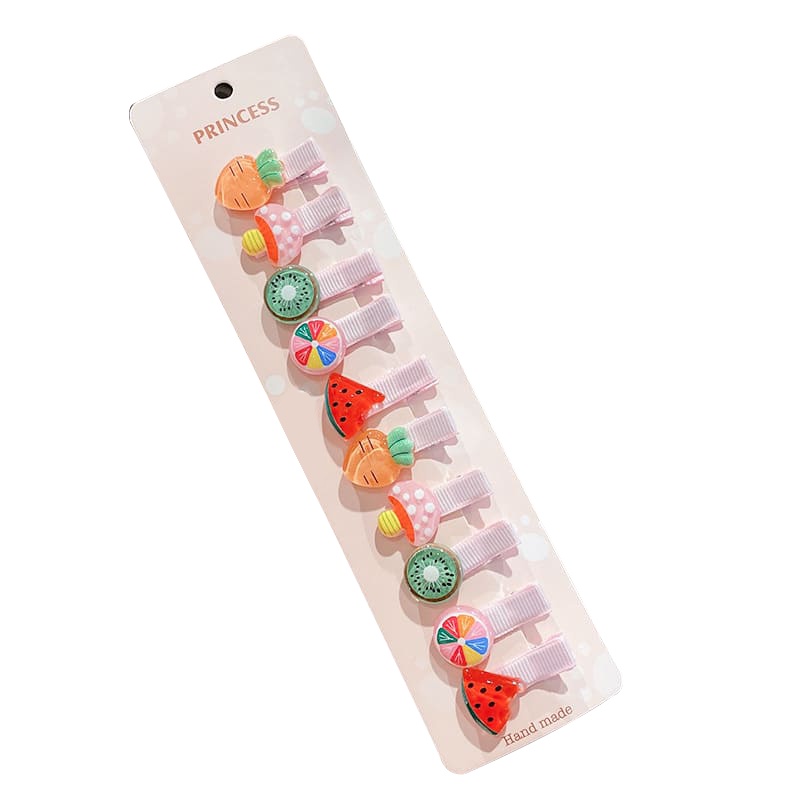 10 ชิ ้ น/Set ดอกไม ้ น ่ ารักคลิปผมเด ็ ก Catoon สัตว ์ ผลไม ้ เด ็ กสาว Hairpins Barrettes หวานเด ็ กอุปกรณ ์ เสริมผม ราคา ถูกที่สุด ดีลบีเคเค แกลเลอรีภาพที่ 9