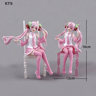 Kts โมเดลฟิกเกอร์ อนิเมะ Vocaloid Sakura Miku ขนาด 16 ซม. ของเล่นสําหรับเด็ก