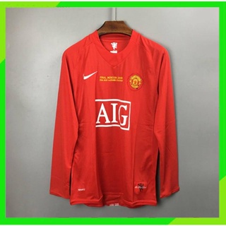 07/08 Mu retro ML เสื้อแขนยาว บ้าน 2007/2008 Ronaldo 7