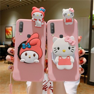 เคสโทรศัพท์มือถือ แบบนิ่ม ลายการ์ตูนคิตตี้ มีกระจก กระเป๋าสตางค์ สําหรับ Case iPhone 6 6s 7 8 Plus 11 12 13 mini 14 Pro Max X XR XS Max
